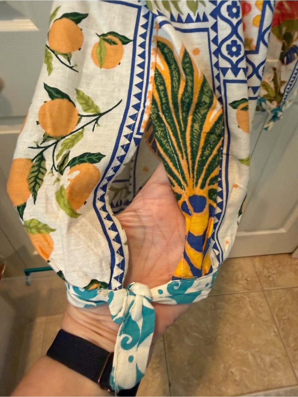 # Rachel Zoe XL Multicolor Tropical Print Harem Pants - Picture 5 of 7